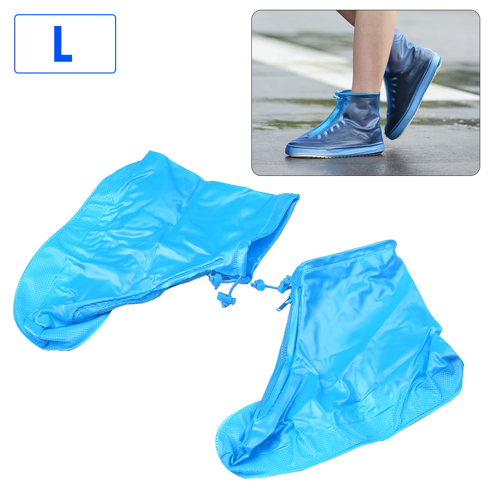Details about   Waterproof  Shoe Covers Rain Boot Covers with Elastic Strip and Zipper M4Q1 