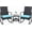 Blue, variant on SENYUM Upgrade Patio Furniture Set Outdoor Wicker Rocking Chairs with Glass Coffee Table for Garden Backyard Porch Poolside