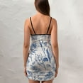thumbnail image 4 of Ladies Elegant Sling Sleeveless Sexy Dress flowers, 4 of 6