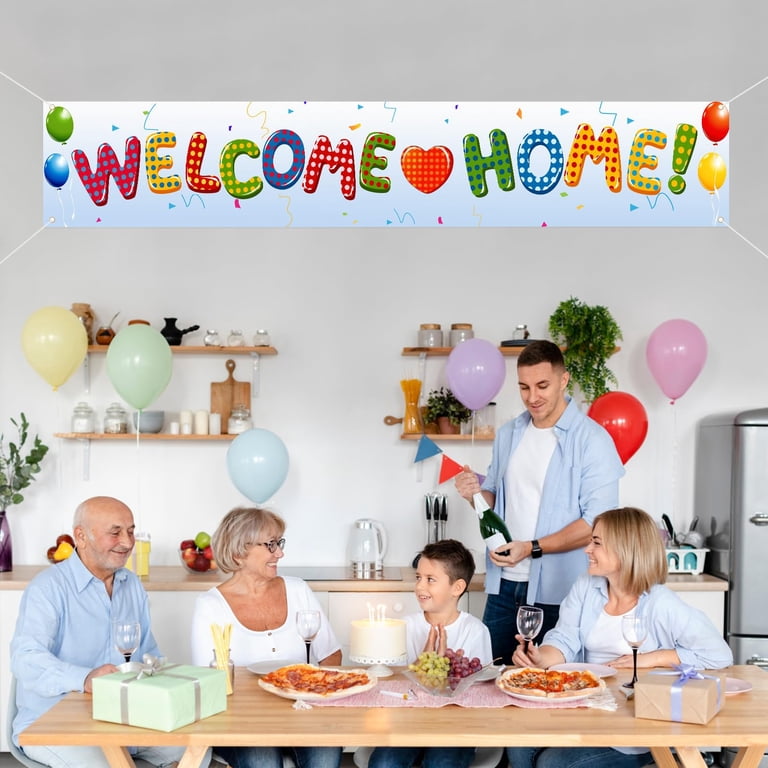 Riesiges Willkommen Zuhause Banner 3 X 0,5 M – Rückkehr Party Deko Für Militär, Heimkehrfeier & Sweet Home – Wetterfest Für Innen & Außen