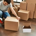 thumbnail image 3 of LEORX 10Pack Carton Box for Transportation and Storage 6.3X3.9X3.1in White Corrugated, 3 of 8