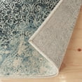 thumbnail image 3 of HomeRoots 486648 8 x 10 ft. Medallion Stain Resistant Rectangle Area Rug, Navy Blue, 3 of 5