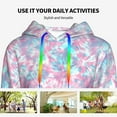 thumbnail image 4 of Easygdp Tie Dye Womens Casual Hoodies Sweatshirts Long Sleeve Pullover Fall Pullover Tops Outfits Winter Clothes-Large, 4 of 7