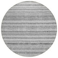 thumbnail image 2 of Addison Rugs Chantille Indoor/Outdoor Transitional Stripes Gray Washable Round Rug, 8' x 8', 2 of 6