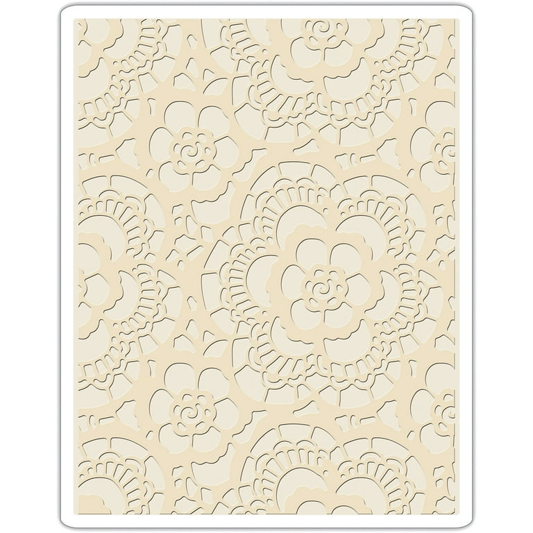 Sizzix Texture Fades Embossing Folder-Lace By Tim Holtz