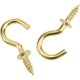 thumbnail image 4 of Mini Roof Screw Hooks 200 pcs 1/2 inch Copper Hooks Screw Hooks For, 4 of 4