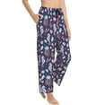 thumbnail image 2 of Daiia Watercolor Marine Animals Women's Sleep Pant with Pockets and Drawstring,Pajama Pants-Medium, 2 of 9
