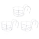 thumbnail image 1 of Bearachild Estante de hierro para plantas colgante, resistente a la intemperie, de Metal, espacios pequeños, resistente y duradero, 3 uds. Decoración del hogar blanco, 1 of 6
