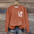 thumbnail image 4 of Winter Savings Clearacne Fall Sweatshirts for Women Women's Baseball Print GameDay Crew Neck Multi Color Multi Size Crew Neck Hoodless Long Sleeve Sweatshirt, 4 of 9