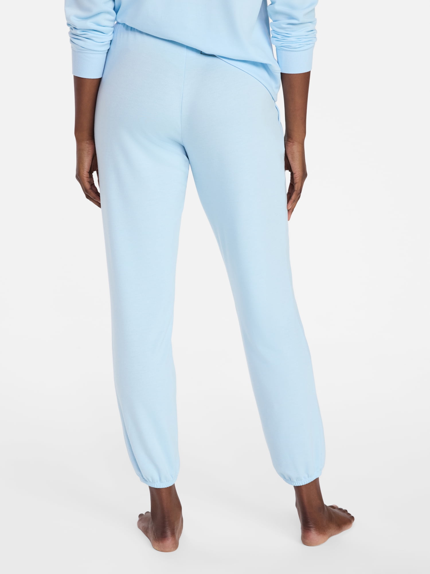 Joyspun Women's French Terry Knit Bridal Jogger Sleep Pants, 29'' Inseam, Sizes XS-3X