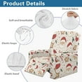 thumbnail image 6 of Renewold Santa Claus Beige Couch Cover Recliner Comfy Chair Cover for Recliner 4 Pieces Anti-Slip Single Seat Couch Slipcover Stretch Furniture Protector for Living Room, 6 of 8