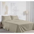 thumbnail image 3 of RUVANTI 100% Cotton Sheets – California King Percale Bedding, Cooling & Breathable, Durable with a Crisp, Soft & Comfortable Feel, 14" Deep Pocket, 4-Piece Set, Taupe, 3 of 7