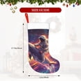 thumbnail image 4 of Yiaed Astronaut Dolphin Print Christmas Stockings, Christmas Stockings Hanging Ornaments, Christmas Stockings for Family Christmas Holiday Decorations, 4 of 7