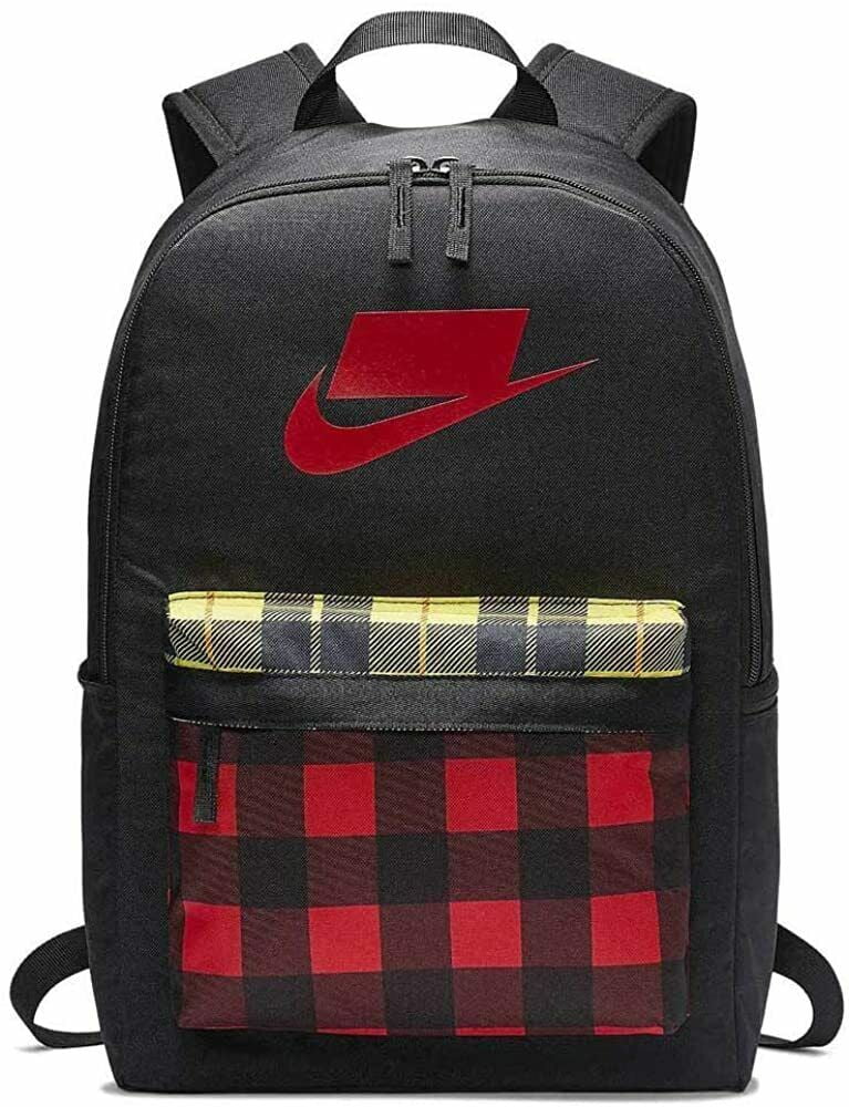 black and yellow nike backpack