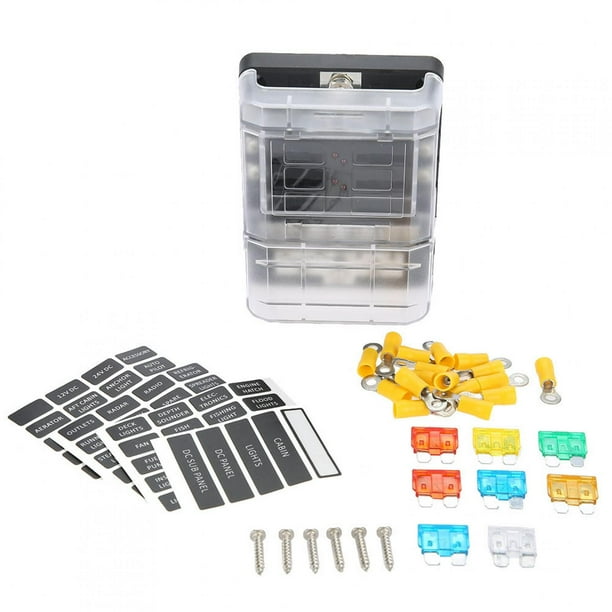 DC32V 100A Blade Fuse Box Holder/ 12P Negative Bus Bar Screw Terminals