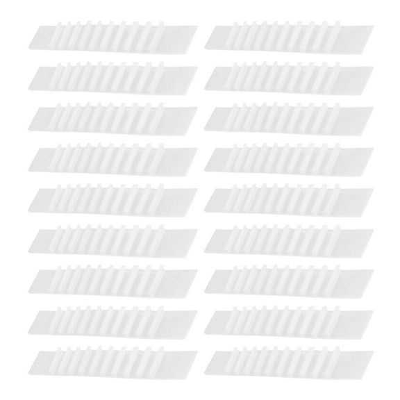 OUNONA 100 Pcs Silicone Gripper Tape for Clothing Non Slip White Adhesive Prevent Clothes from Slipping