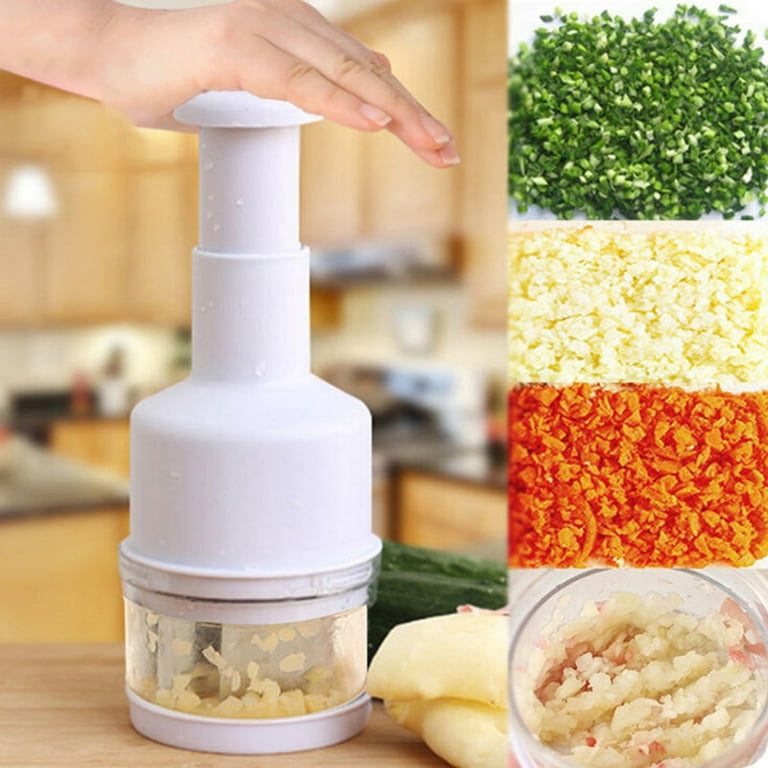  Geedel Food Chopper, Easy to Clean Manual Hand Vegetable  Chopper Dicer, Dishwasher Safe Slap Onion Chopper for Veggies Onions Garlic  Nuts Salads: Home & Kitchen