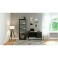 thumbnail image 2 of Space Solutions RTA 72-inch High Mobile 5-Shelf Metal Bookcase Black, 2 of 15