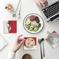 thumbnail image 1 of FMSHPON Merry Christmas Xmas Tree Winter Christmas Set of 8 Coaster for Drinks, Absorbent Ceramic Stone Coasters Cup Mat with Cork Base for Home Kitchen Room Coffee Table Bar Decor, 1 of 4