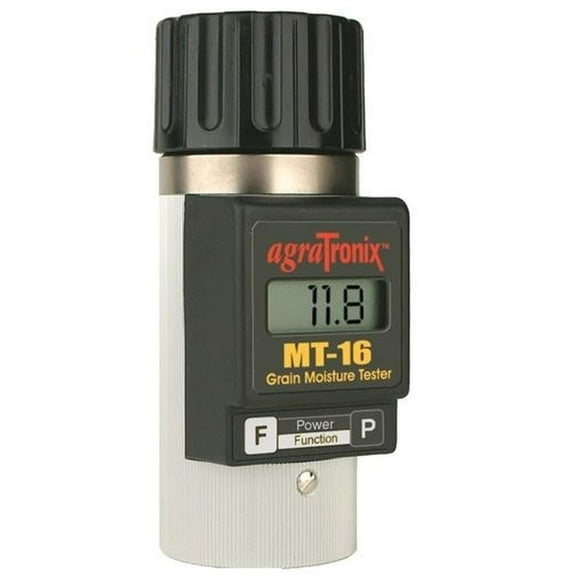 Barndoor Ag AgraTronix 08155 MT-16 Grain Moisture Tester – Agricultural Equipment with 32o-113oF Temperature Range, Moisture Meter with Back Lit Display