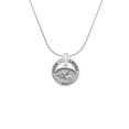 thumbnail image 2 of Delight Jewelry Silvertone Trumpeter Angel - Oval Seal Laugh Ring Charm Necklace, 18", 2 of 4