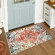 thumbnail image 1 of Area Rug Lahome, medallón floral bohemio, 60 x 90 cm, lana sintética, 1 of 9