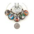 thumbnail image 4 of Steampunk Cat and Dog Wine Charms. Drink Glass Markers, Set of 5, Unique Hostess Gift, Animal Wine Charms, Pug, Dachshund, Wine Lover Gift, 4 of 7
