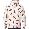 thumbnail image 6 of Bingfone Chili Men'S Drawstring Hoodie Long Sleeve Pocket Sweatshirts-X-Large, 6 of 9