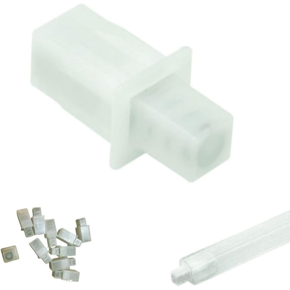 10 PACK - Replacement Towel Bar End - Adjustable Replacement Towel Bar End Caps for End Durable Plastic Wall Mount, Universal Towel Bar End for for Bathroom, Outdoor Showers, and More