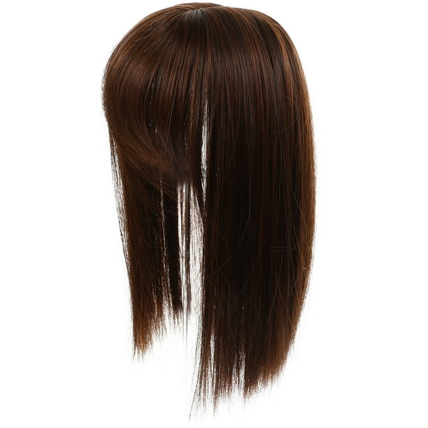 GOOHOCHY Peluca con clip para cabello fino, postizo sintético para mujer