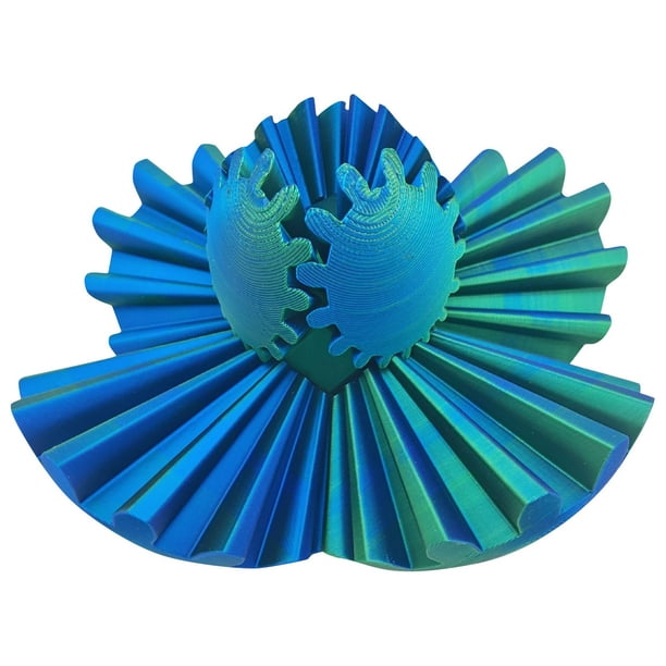 Juguetes sensoriales para adultos, pelotas antiestrés, pelota antiestrés, bola de engranajes - Bola de engranajes impresa en 3D, bola giratoria o cubo, juguete de escritorio fidget