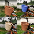 thumbnail image 4 of TINKER Rattan Bicycle Basket with Lid Handmade Rattan Bicycle Storage basket Bicycle Storage Small Back Basket, 4 of 7
