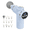 Blue, variant on DUANJY Deep Tissue Massage Gun, 20 Speed Levels with Digital Display, Percussion Massage Gun Set with 6 Heads for Full Body Muscle Pain Relief, Gray