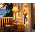 thumbnail image 2 of Lighted Wooden Fish & Starfish Wall Decor – Beachy Wall Decor with Warm LEDs, Coastal Nautical Hanging Decor for Bathroom, Porch & Beach House，With lights(Fish), 2 of 7