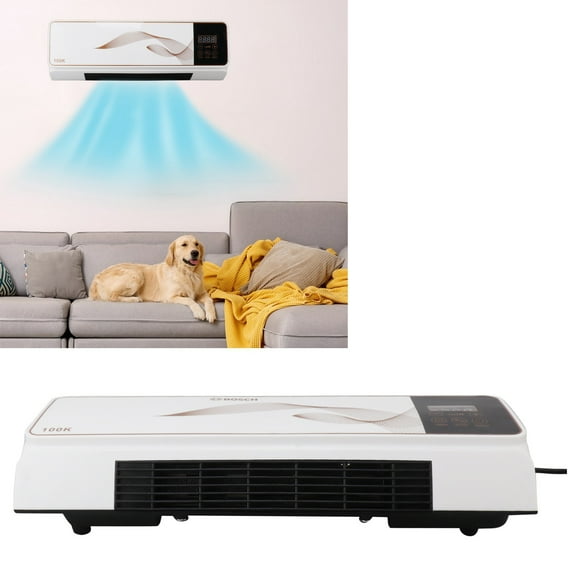 Calentador De Ventilador Montado En La Pared, Estructura De La Rueda Del Viento Eficiente De 220V Calentador De Pared Eléctrico Para El Dormitorio