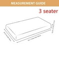 thumbnail image 4 of ODOMY 4Colors 1/2/3 Seaters Sofa Cushion Cover Waterproof Couch Seat Cover Solid Color Cushion Slipcover (No Include Cushion), 4 of 11