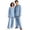 Sky Blue, variant on Matching Family Halloween Pajamas Set - 2026 Cute Ghost & Pumpkin Print Two-Piece Sleepwear Pjs - Family Matching Pajamas Soft Holiday Jumpsuit Loungewear for Family