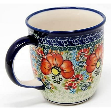 

Mug 12 Oz.FROM Ceramic Plants Boleslawiec 1105-296 Art Signature Pattern Capacity: 12 Oz.