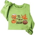 thumbnail image 4 of successthop Thanksgiving Sweatshirt for Women Pumpkin FLeece Oversized Crewneck Long Sleeve Sweater Pullover Clothes S, 4 of 4