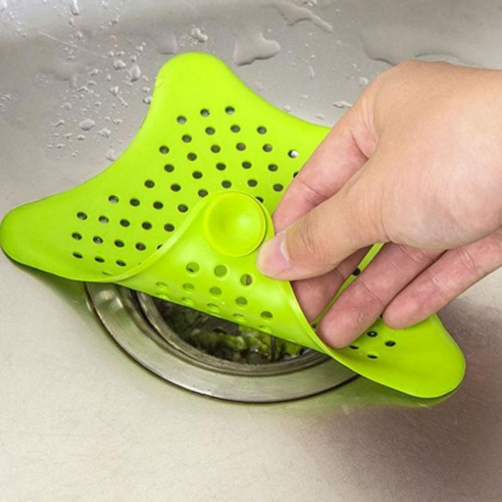 FYCONE Sink Strainer Hair Stoppers, Bathroom Kitchen Sink Strainer Basket Silicone Drain Cover Drainer Basin Filter Mesh Sink Hole Cover - image 2 of 6