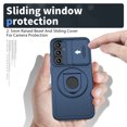 thumbnail image 2 of ELEHOLD for Samsung Galaxy A14 5G Case with Slide Lens Cover, Compatible with MagSafe,Rotating Ring Kickstand Heavy Duty Rugged Protective Phone Case for Samsung Galaxy A14 5G,Blue, 2 of 6