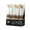 thumbnail image 2 of Décor: 160-Piece Pre-Rolled Gold Cutlery & Napkin COMBO Set – Perfect for Weddings, Parties, & Events-Setting for 40, 2 of 5