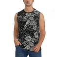thumbnail image 2 of Picia Rose Flowers mens Cotton Tank Undershirts , Moisture-wicking Ribbed Tanks, Lightweight Cotton Tank Undershirts-X-Large, 2 of 8