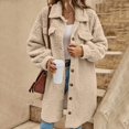 thumbnail image 2 of Women's Winter Outerwear Long Sleeve Cardigan Jacket with Open Front Lapel Design for Cozy Comfort, 2 of 8