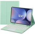 thumbnail image 1 of Funda con teclado táctil para Samsung Galaxy Tab S10+ Plus/ S9 FE Plus/Galaxy Tab S9+ Plus de 12,4", con portalápices - Teclado Bluetooth táctil magnéticamente desmontable, 1 of 7
