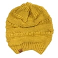 thumbnail image 4 of Wrapables® Plaid Print Infinity Scarf and Beanie Hat Set, Tan and Orange, 4 of 4