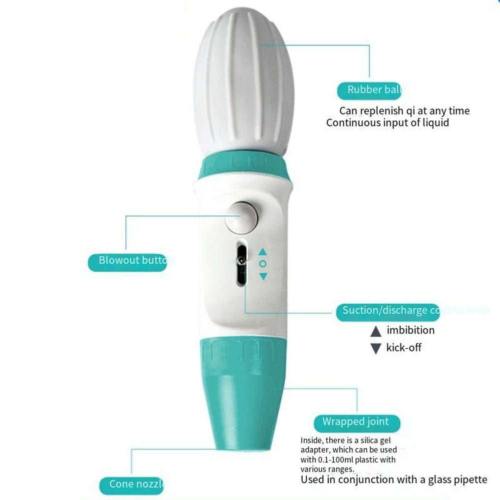 Large capacity manual pipette pump laboratory micropipette equipment 0.1-100ml