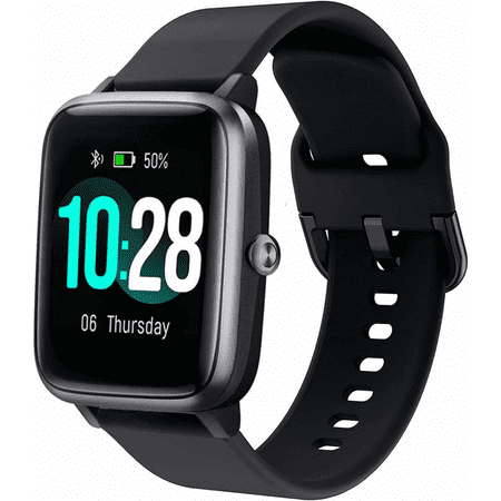 For Strap Compatible 19mm ID205L Veryfitpro Smart Watch Quick Release Soft Silicone No Fade Pattern Printed Flower Replacement Strap for ID205L ID205G ID205 ID205U ID205S Black Walmart