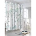 thumbnail image 3 of Fsddascl Green Ombre Leaves Tree Shower Curtain Set - 48" x 72" Washable Bathtub Curtain with 12 Hooks, Vintage Green Forest Waterproof Fabric Stall Shower Curtains for Bathroom/Bathtub Décor, 3 of 6