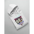 thumbnail image 3 of 90's In Our Hearts Hoodie Women -Image by Shutterstock, Female 3X-Large, 3 of 4